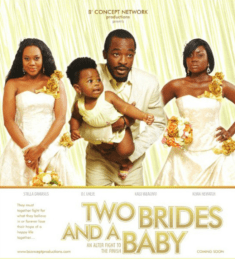 Two brides and a baby